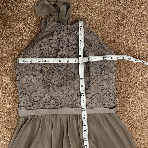 David’s Bridal Gray Bridesmaids Dress Size 2 - Picture 5 of 9